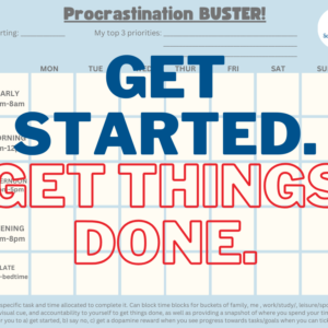 Procrastination Buster Block Plan