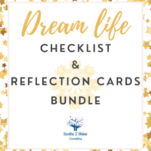 Dream Life Checklist & Reflection Cards – Gold Star Bundle